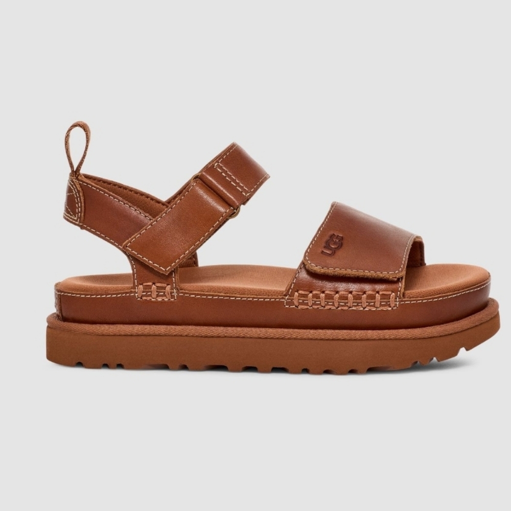 EUC UGG Goldenstar Sandals, Tan, Size 7.